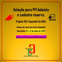 Seleção para bolsista PFI bolsista e cadastro reserva