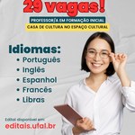 29 bolsas: Prorrogação das inscrições até 30/06/2023