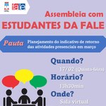 Assembleia com discentes da FALE