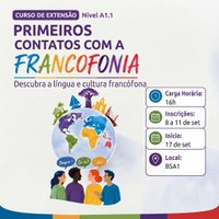 Chamada para curso: Primeiros Contatos com a Francofonia.