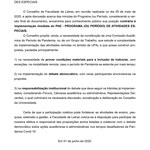 Posicionamento da Fale acerca da minuta PAE
