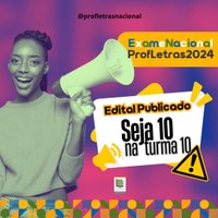 Novo Edital - Seleção para Alunos do Mestrado Profissional em Letras - PROFLETRAS